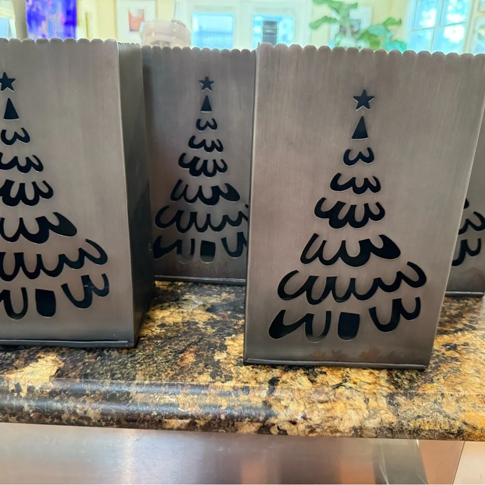 Crate & Barrel Christmas Tree Luminaries